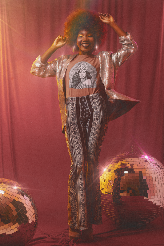 Goddess Floral Art Unisex Tee