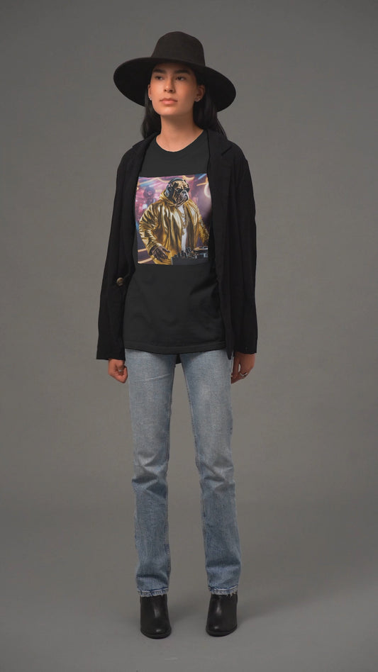 DJ Dawg Golden - Festival Unisex Jersey Tee | Fun Pet Lover Apparel