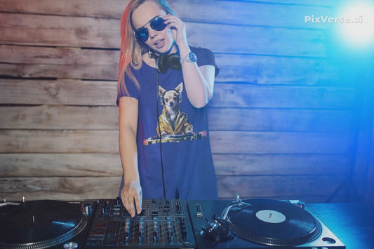 DJ Dawg Tee – Chihuahua DJ Graphic Shirt for Music & Dog Lovers
