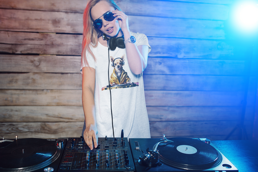 Cool DJ Dawg - Festival - Unisex Tee - Fun Pet Lover Shirt